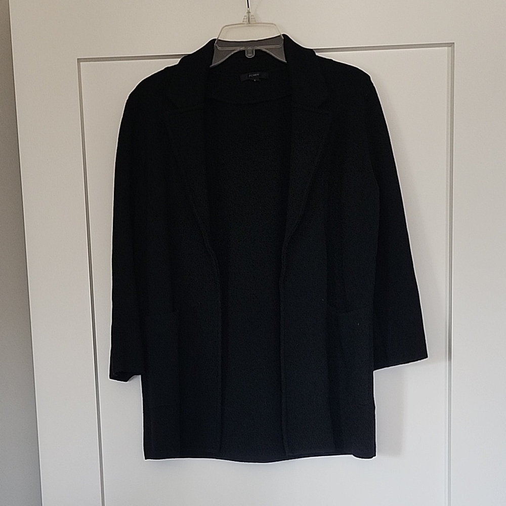 J Crew Women's Black Sweater Jacket